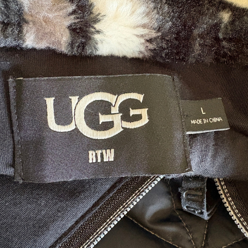 UGG Marlene Quilted Fleece Jacket - Women's Size L