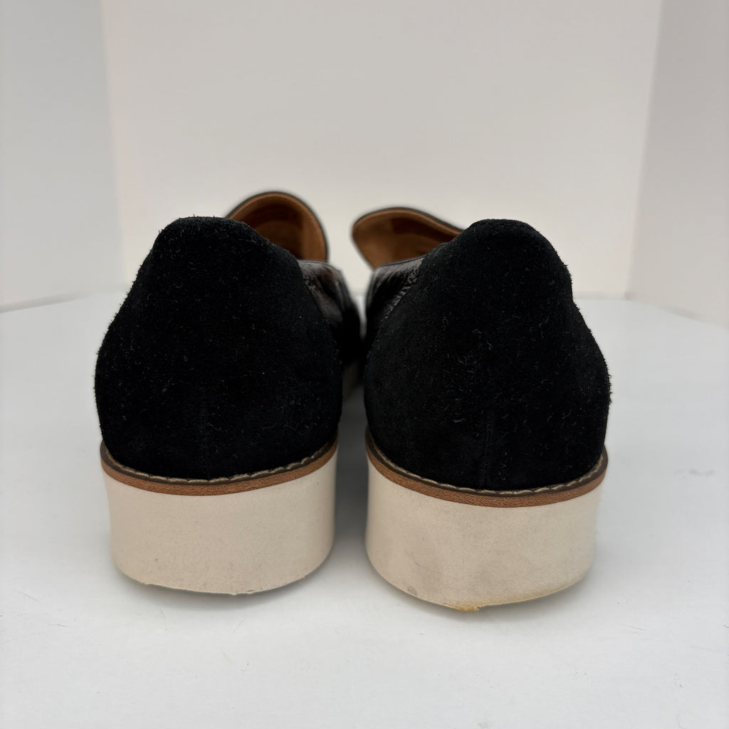 Vionic Kensley Black Patent Leather Slip On Loafers - Women's Size 9