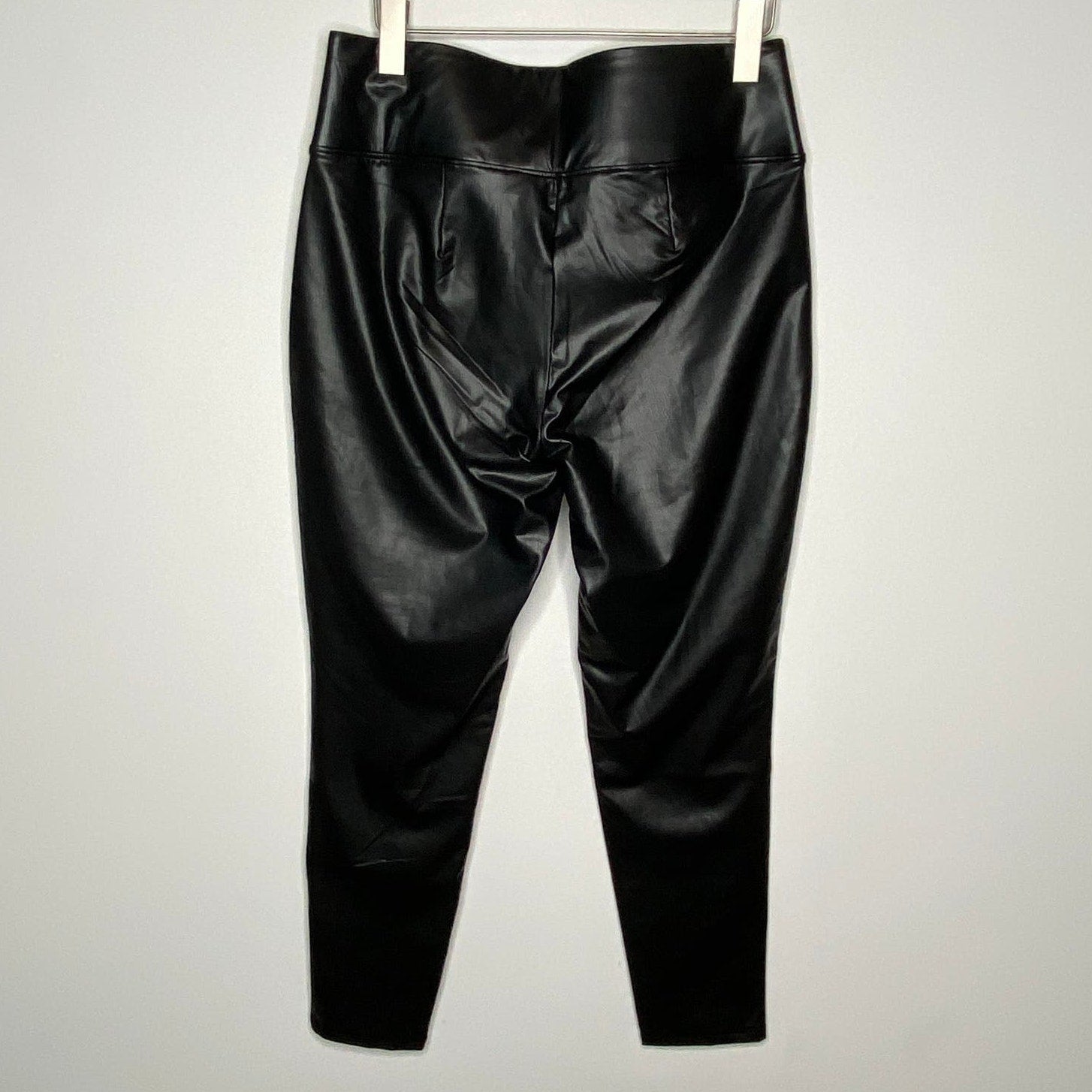 Nine West Black Faux Leather Leggings NWT - Women's Size L