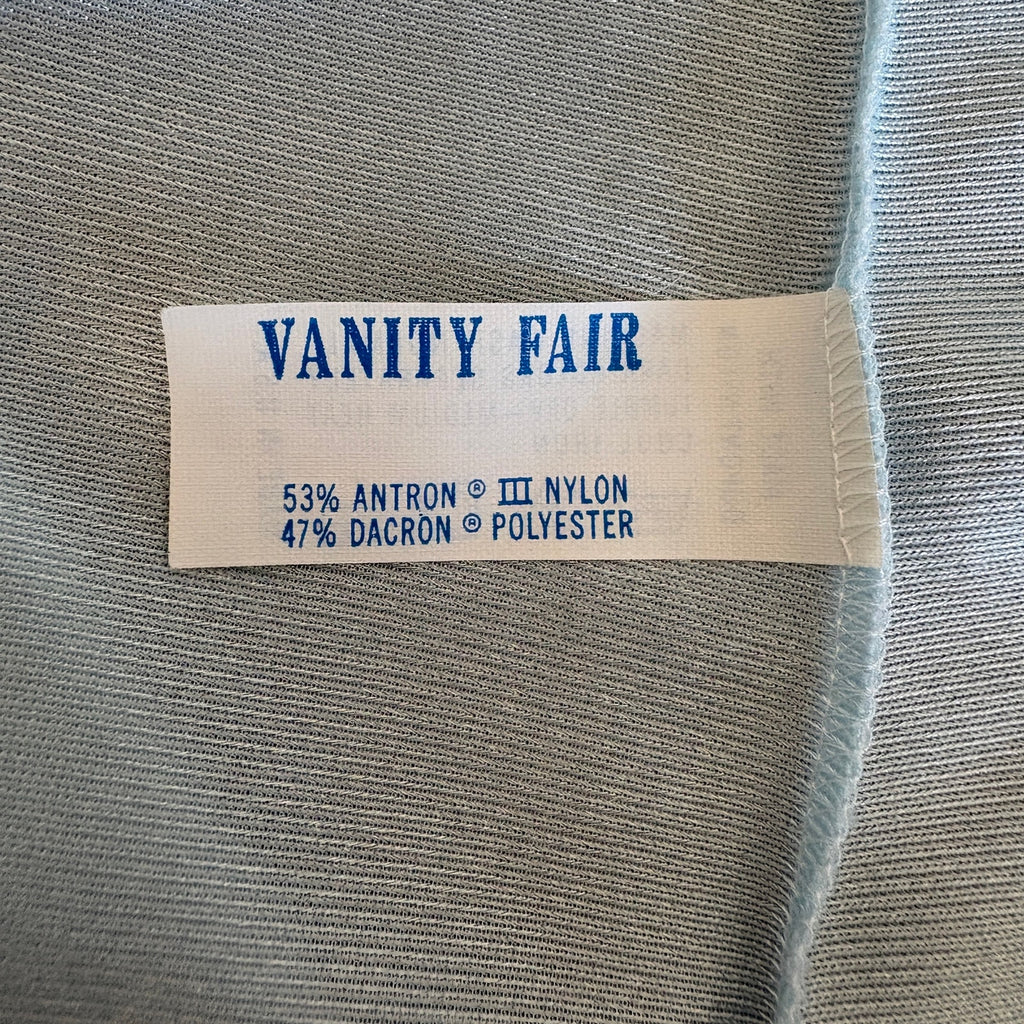 Vintage Vanity Fair Baby Blue Long Night Gown Made in USA - Women's Size Small