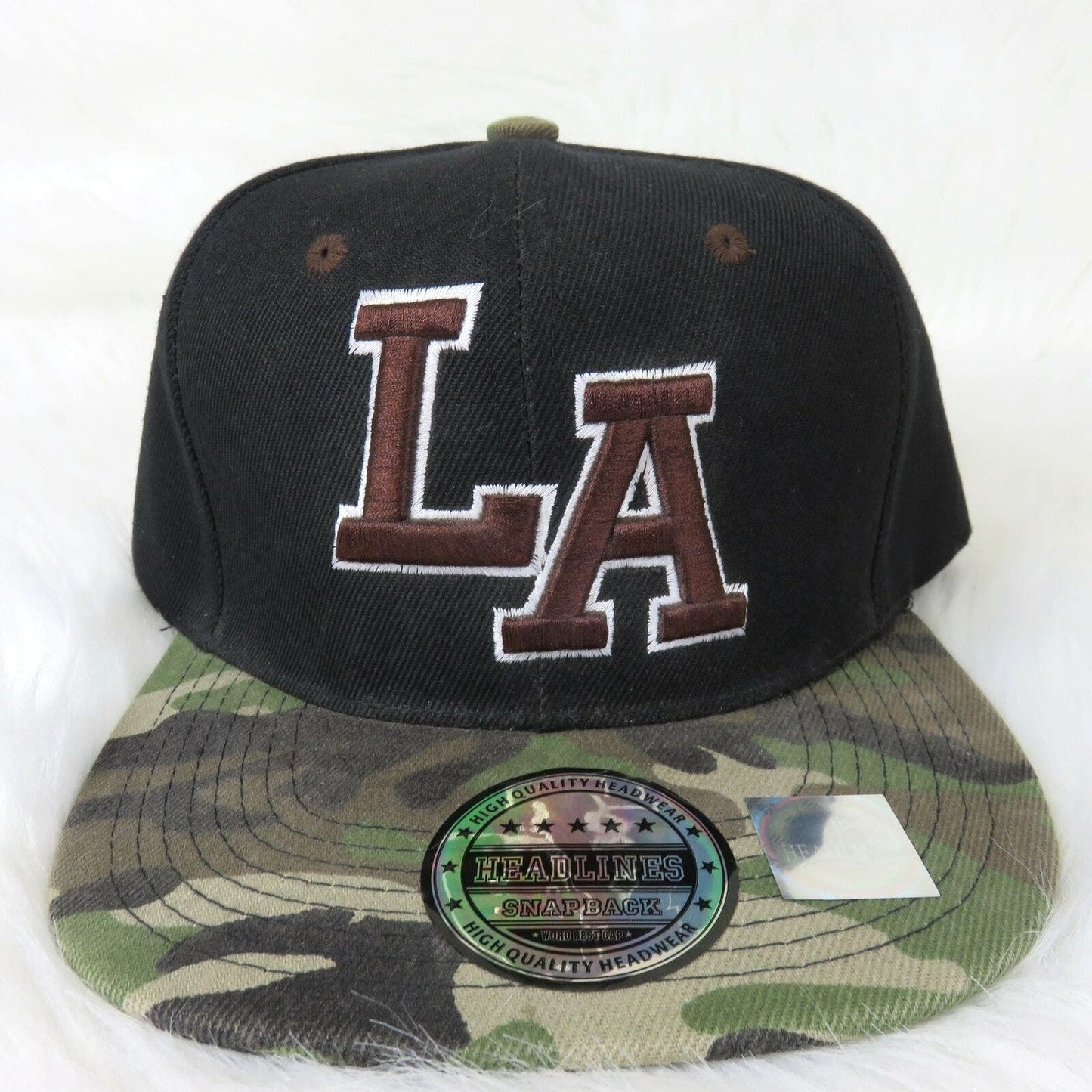 Headlines LA Camo Snapback Hat