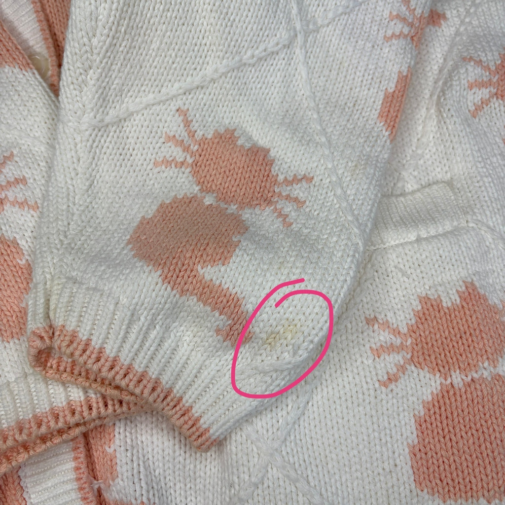 Pink Cat Cardigan - Women's Size L