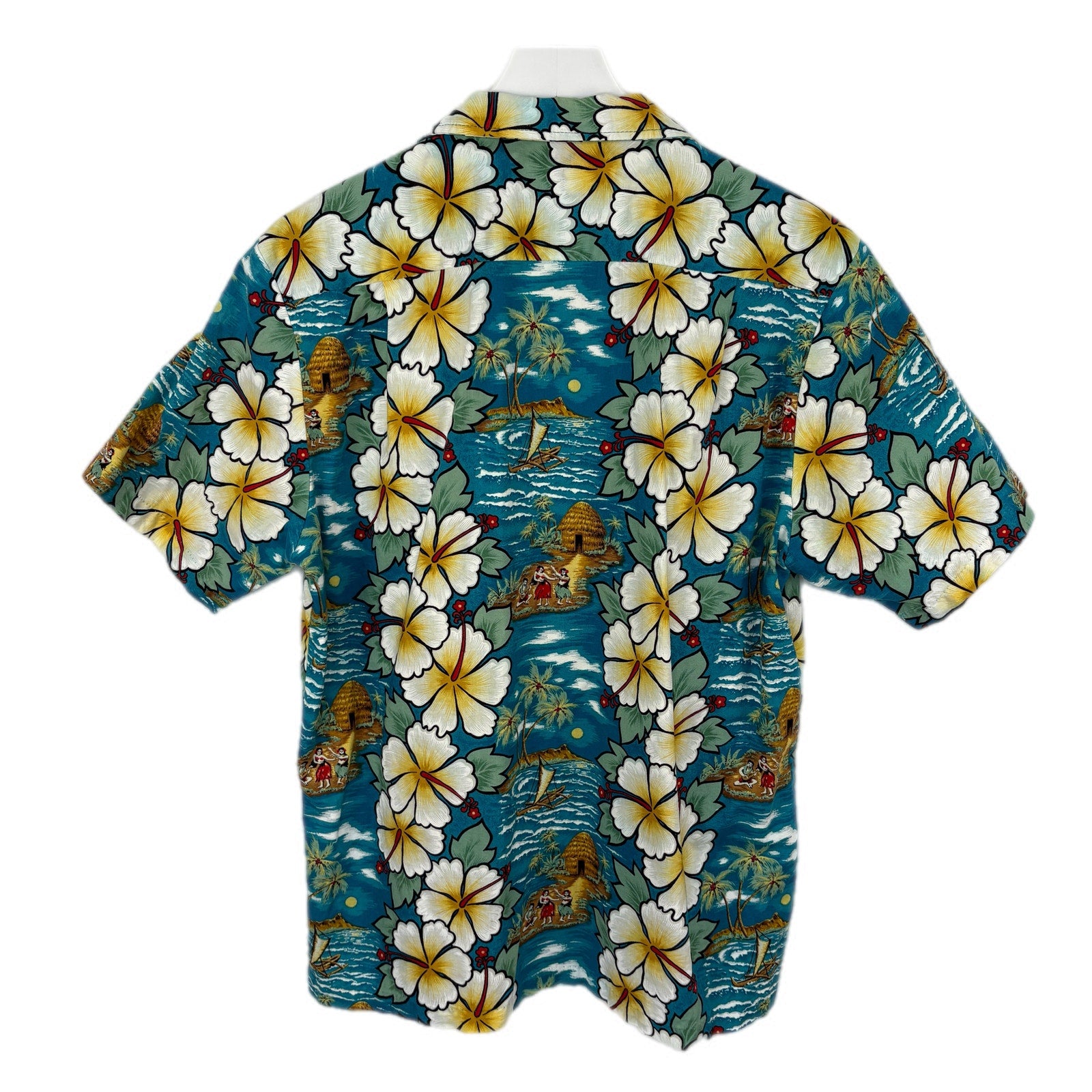 Vintage Hula Girls Hawaiian Shirt Made in USA - Men's Size M