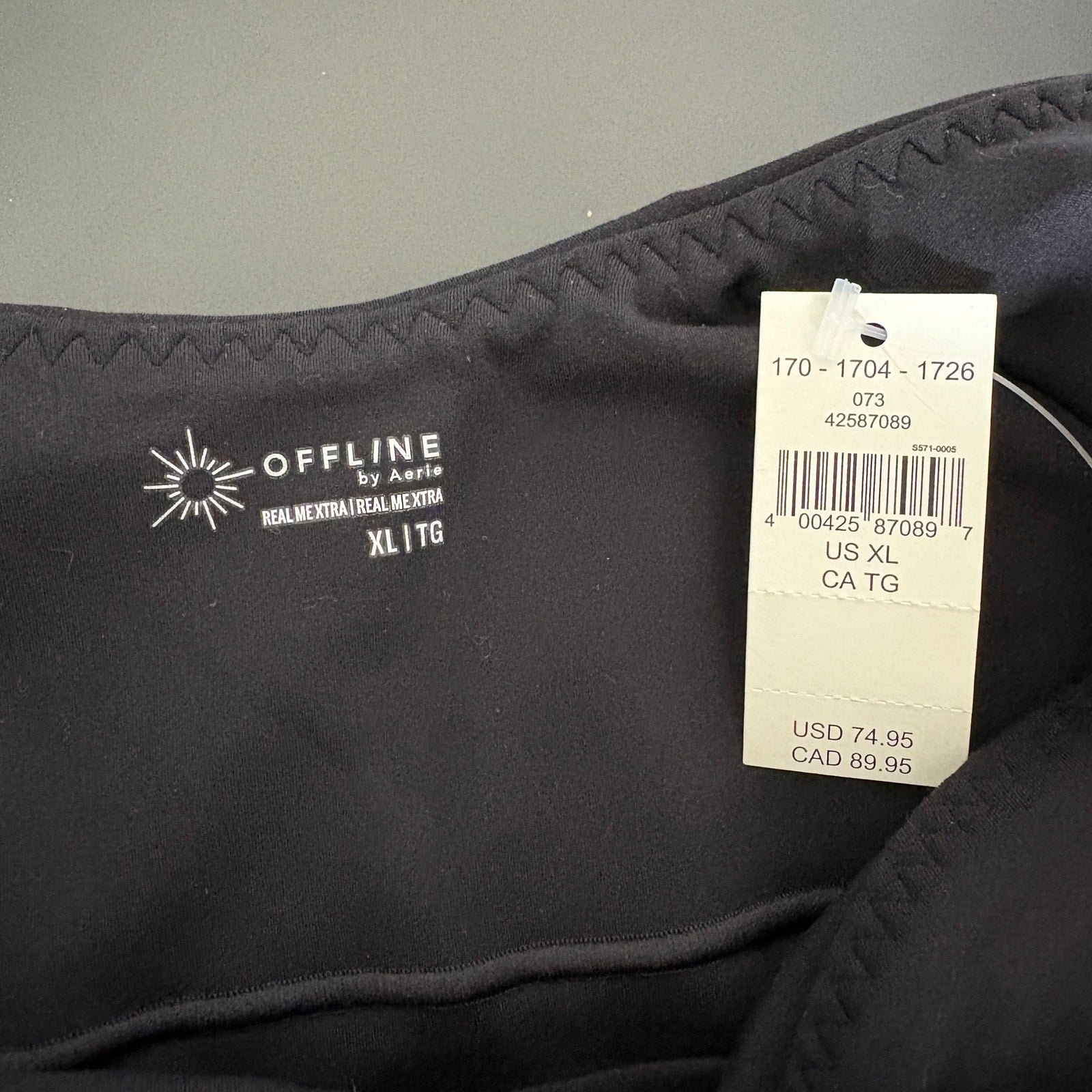 Aerie Offline Black Open Midriff Long Dress NWT - Women's Size XL