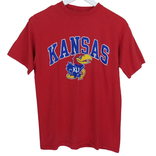 Champion Red Kansas Jayhawks T Shirt - Men's M