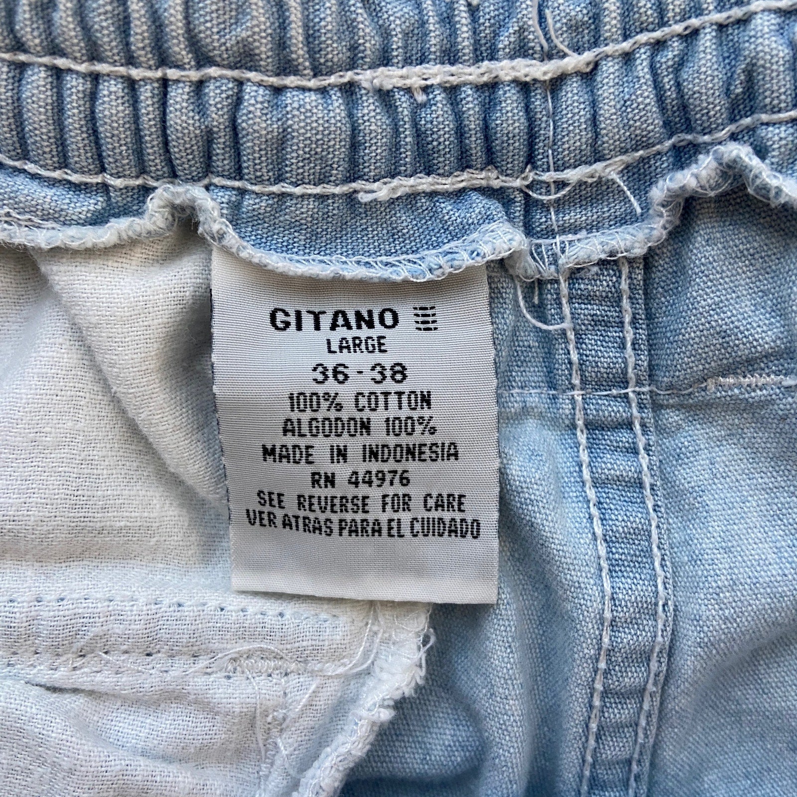 Vintage Gitano Stretch Waist Cargo Shorts - Men's Size L