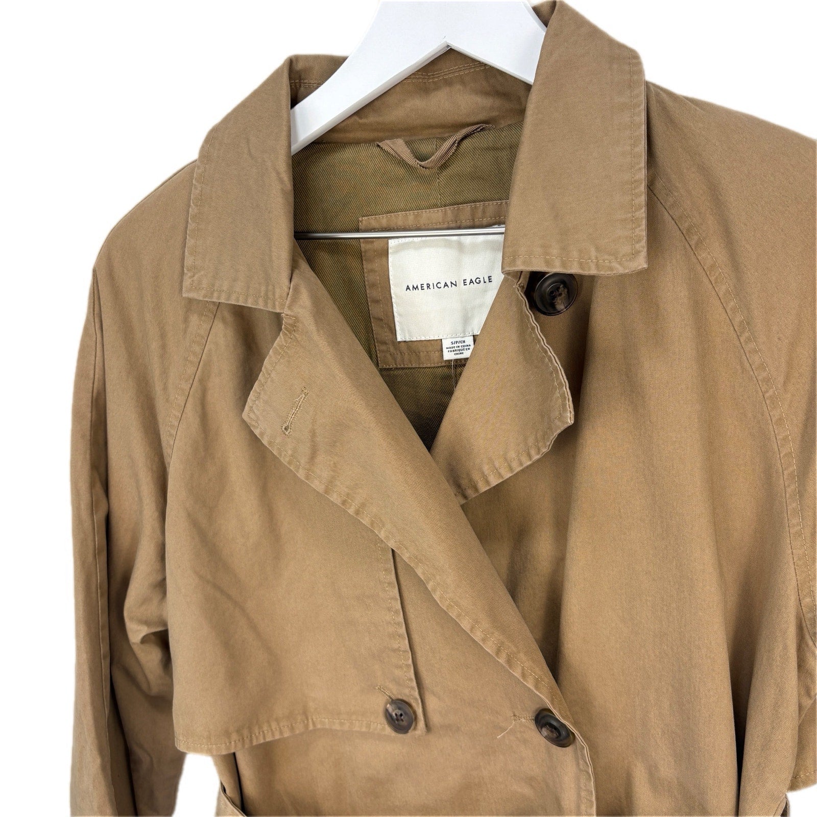 American Eagle British Khaki Trench Coat NWT - Women's Size S