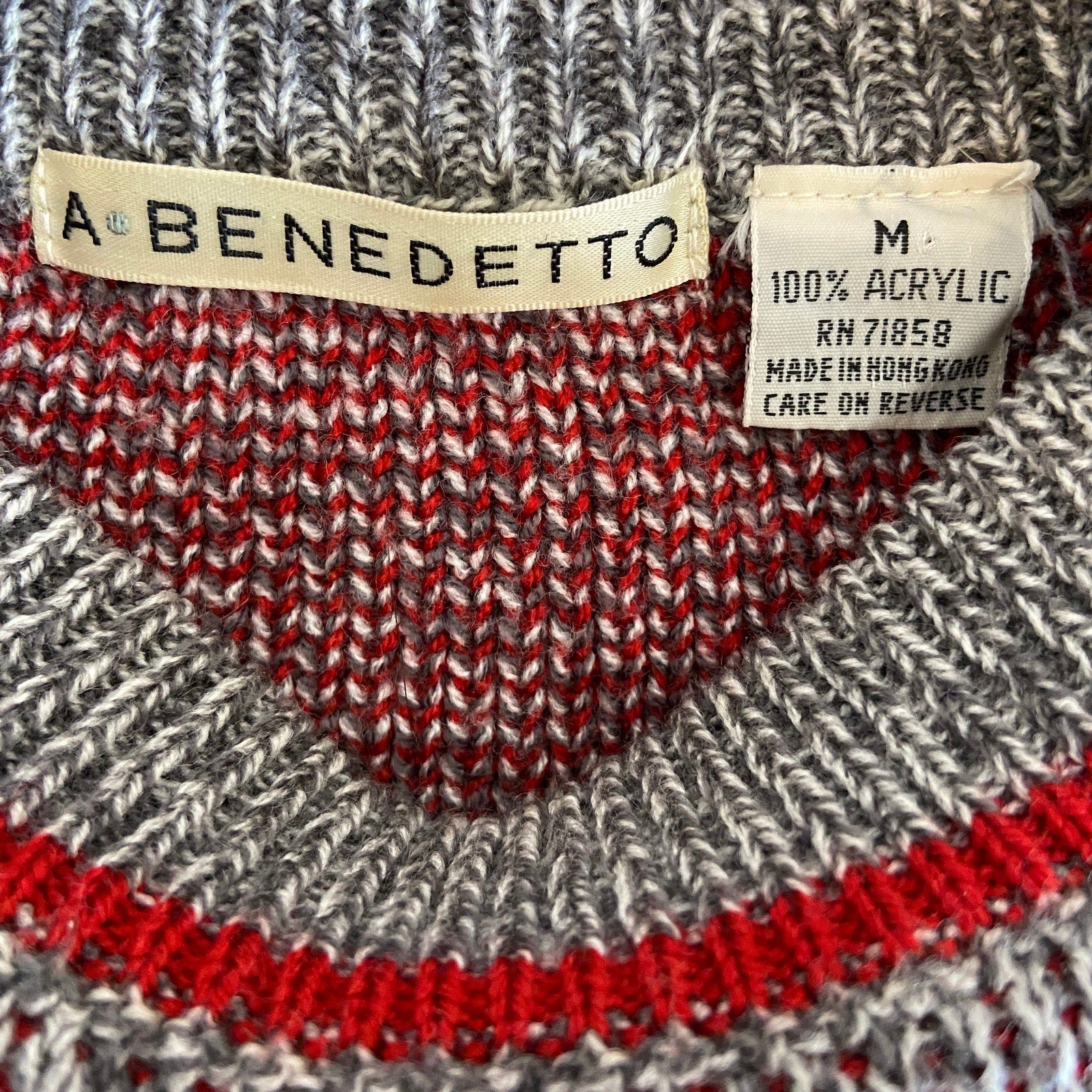 Vintage Grandpa Geo Pattern Crewneck Sweater - Men's Size M