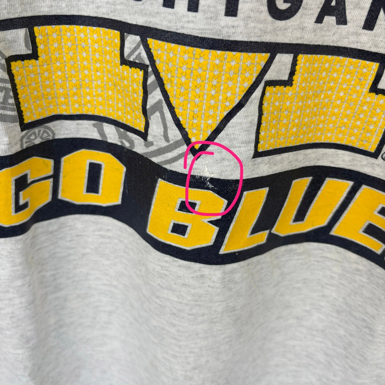 Vintage Single Stitch University of Michigan Go Blue T Shirt - Adult Size XL