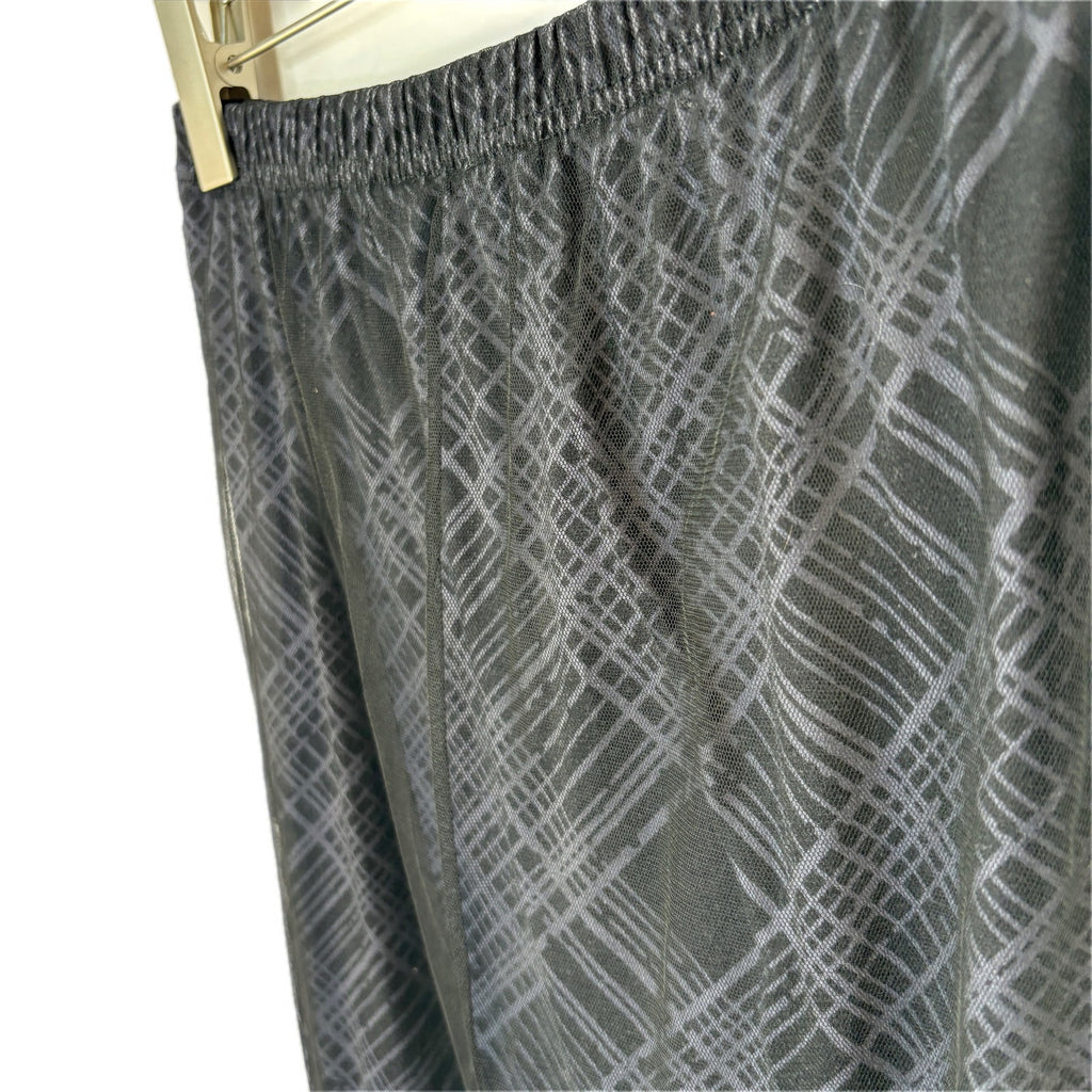 Dazy Long Black Layered Skirt - Women's Size XL