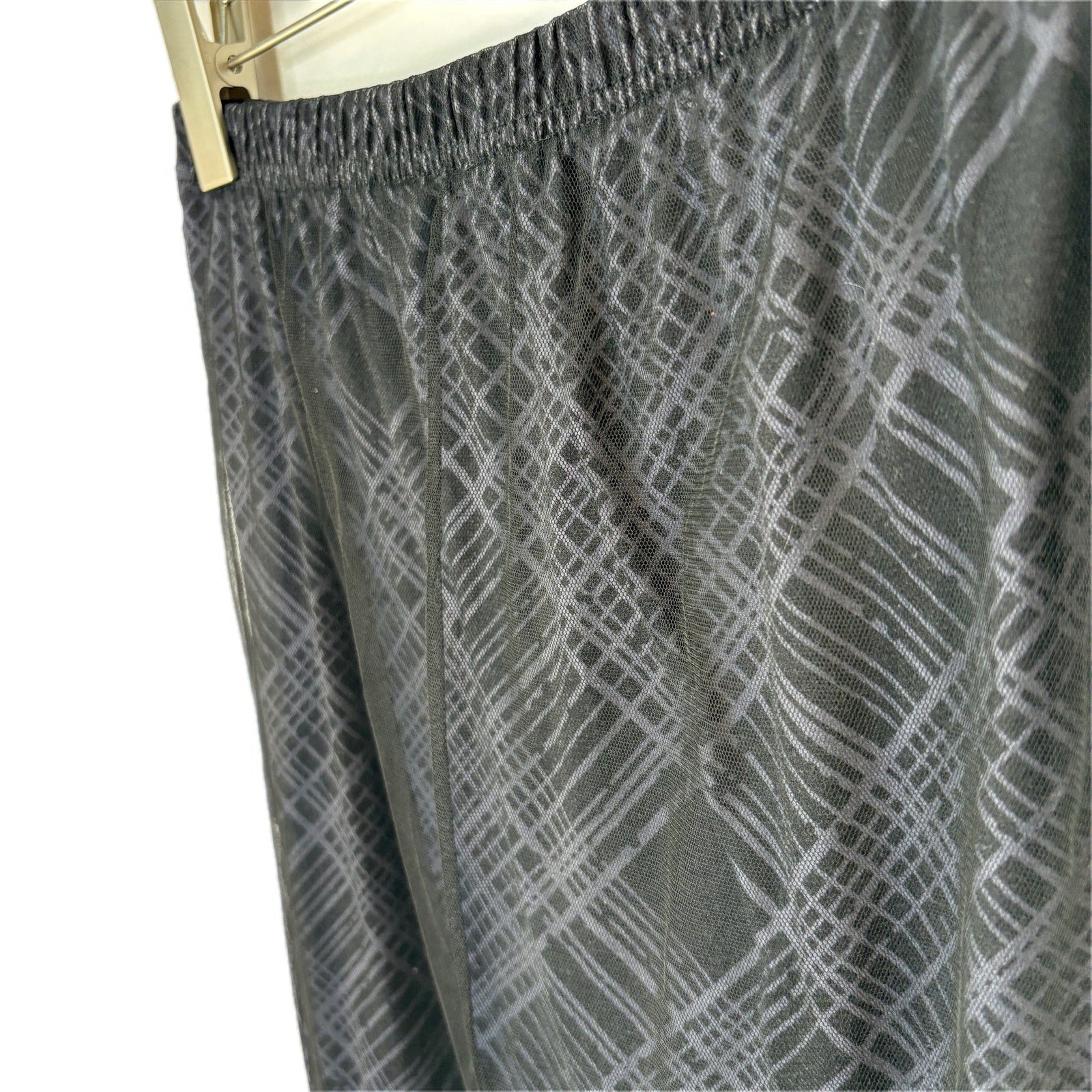Dazy Long Black Layered Skirt - Women's Size XL