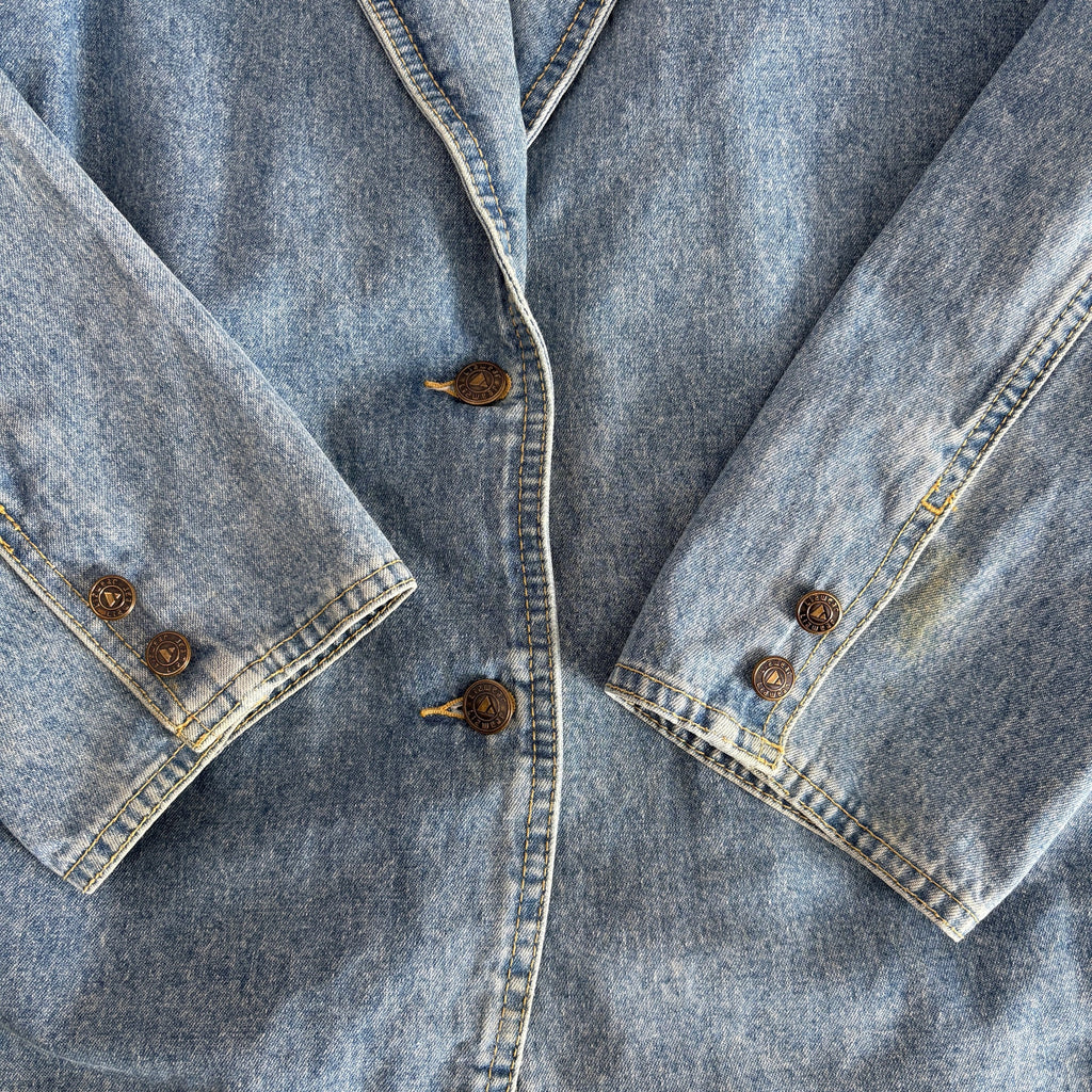 Vintage Denim Two Button Blazer - Women's Size 12