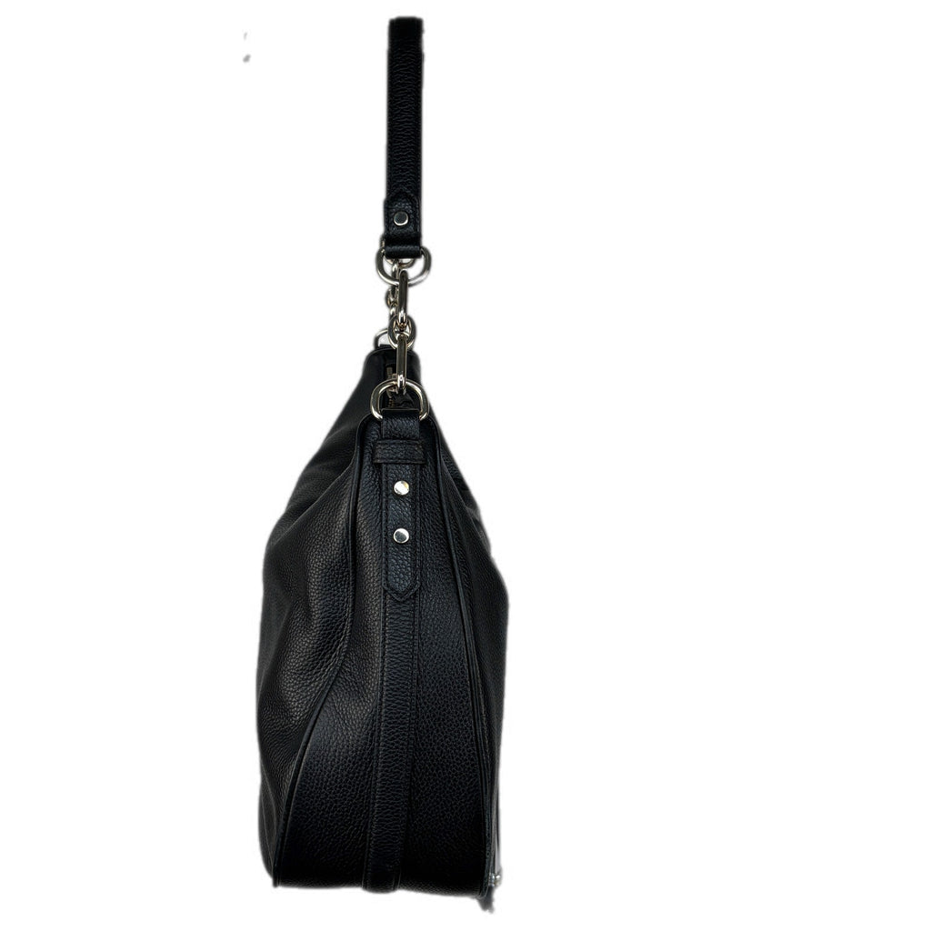Kate Spade Hobo Black Pebbled Leather Shoulder Bag