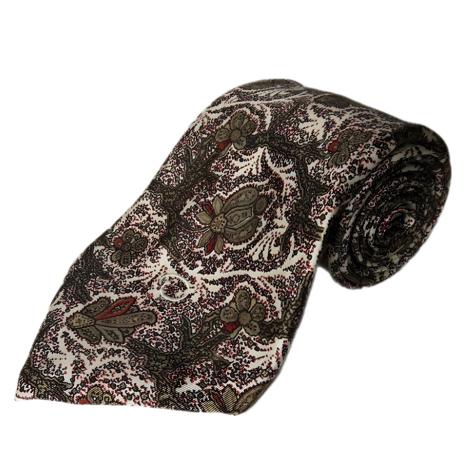 Vintage Oscar de la Renta Silk Floral Men's Tie