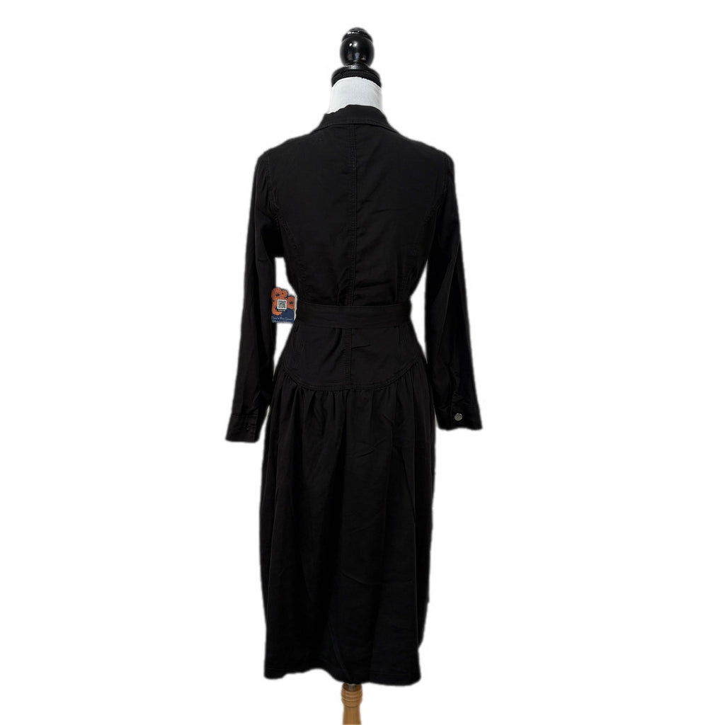 Indigo Poppy Black Western Vibes Long Sleeve Shirt Dress - Women's Size M