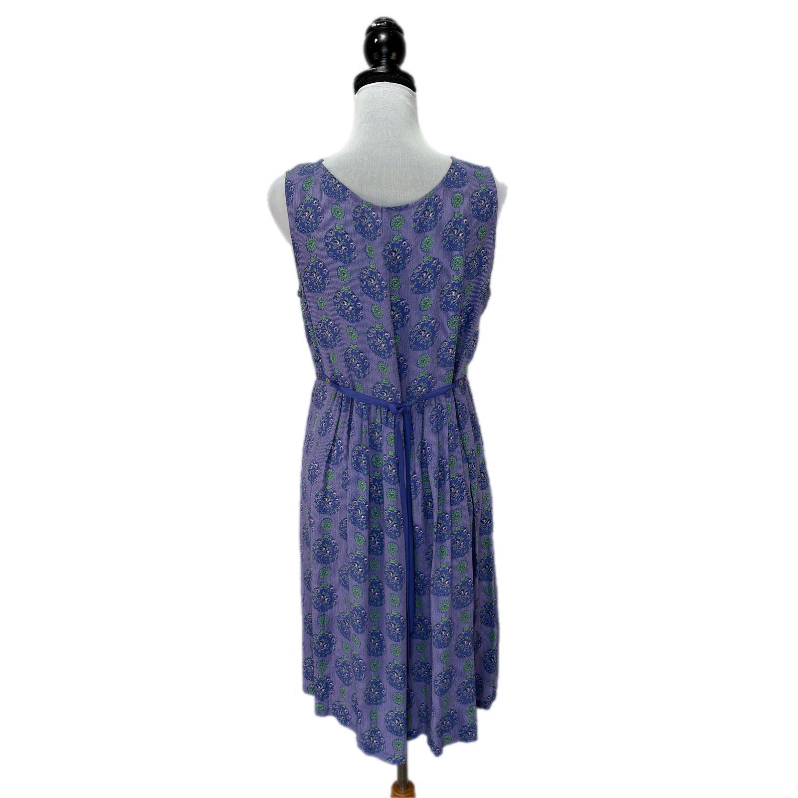 Purple Floral Stripe Baby Doll Dress - Women's Size Medium