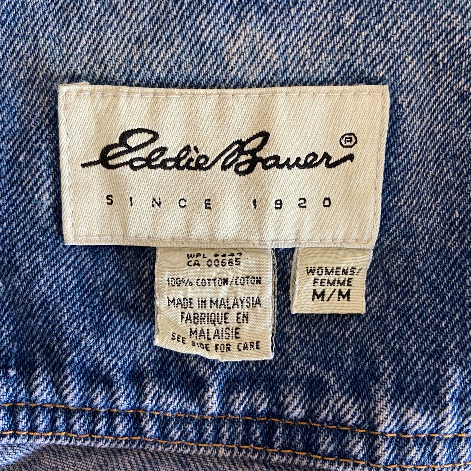 Eddie Bauer Y2K Faded Denim Jean Jacket - Women's Size M