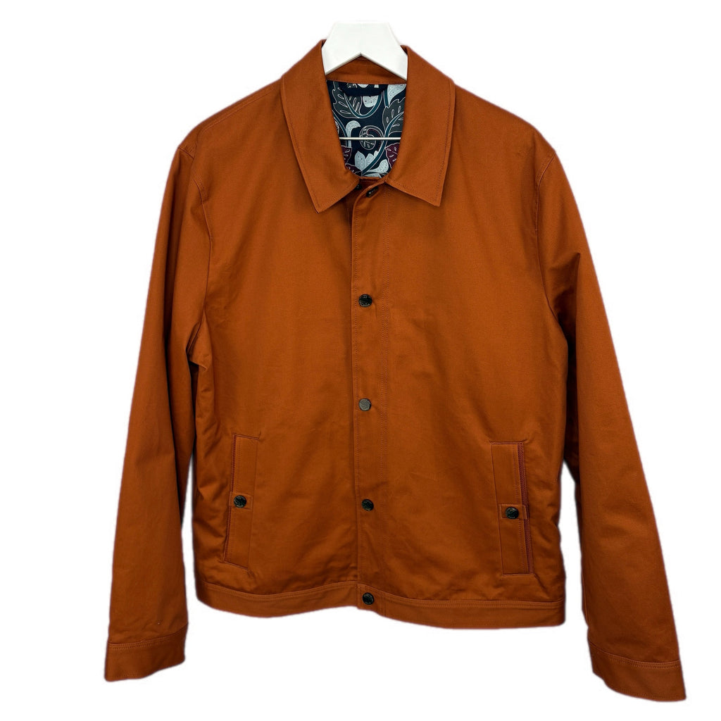 Ted Baker Burnt Orange Lightweight Cotton Jacket - Men's Size 5