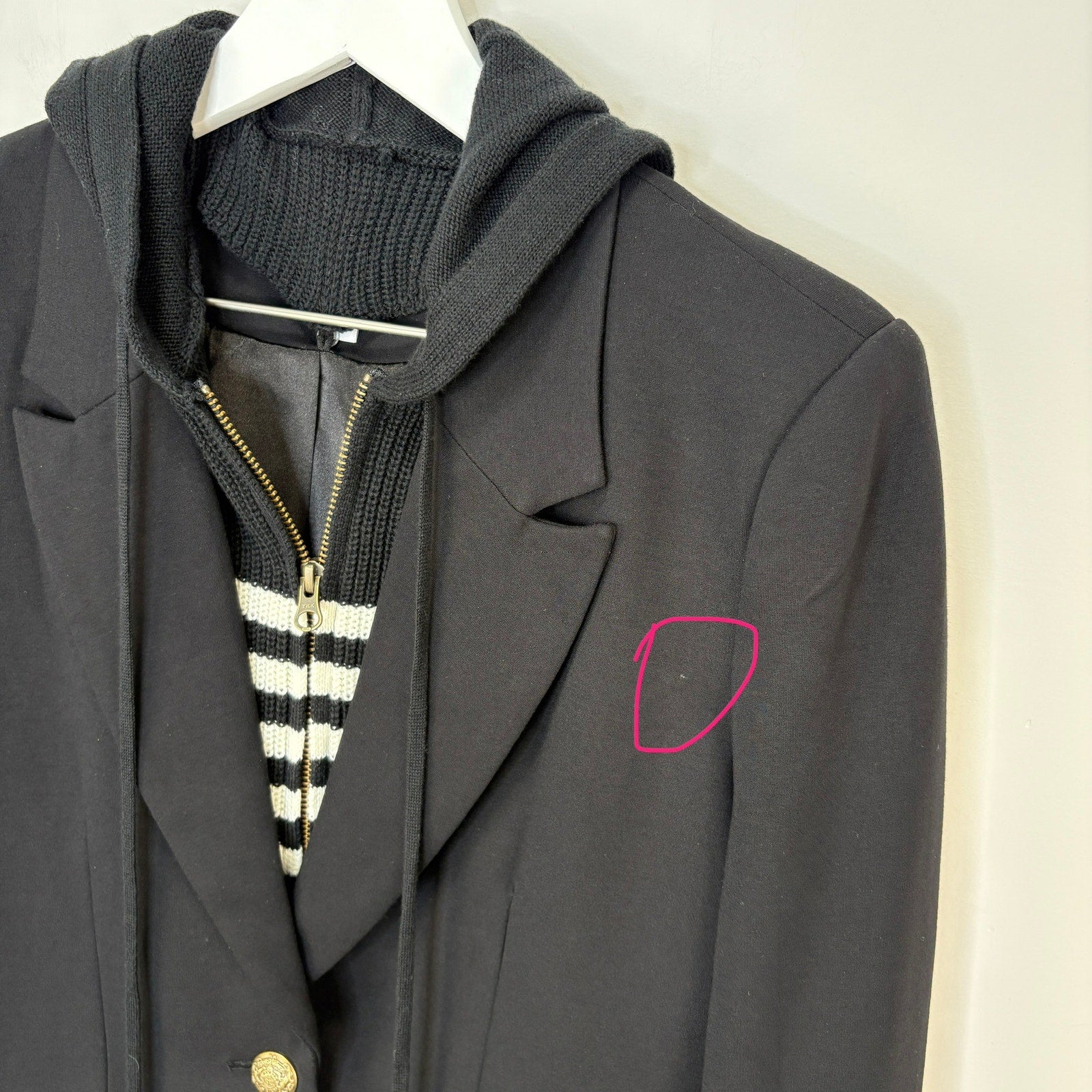 Evereve Dawson Blazer Detachable Sweater Dickey - Women's Size XS