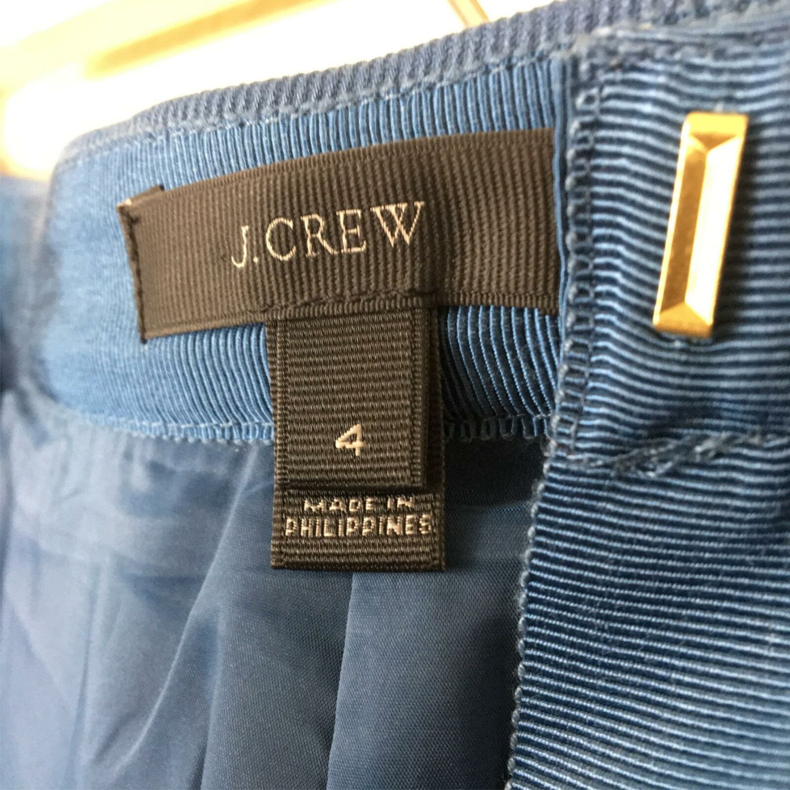 J. Crew Teal Office Wear Pencil Skirt Zipper Detail - Women's 4