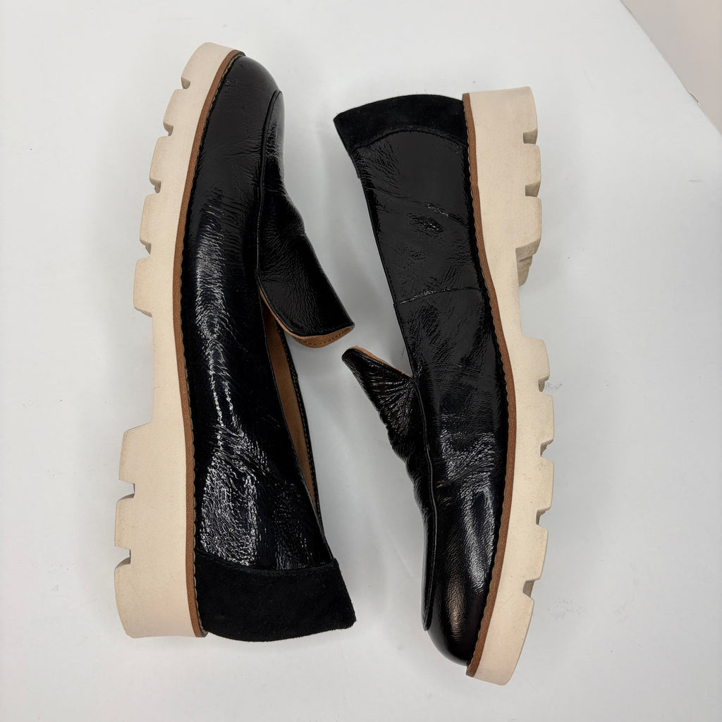 Vionic Kensley Black Patent Leather Slip On Loafers - Women's Size 9