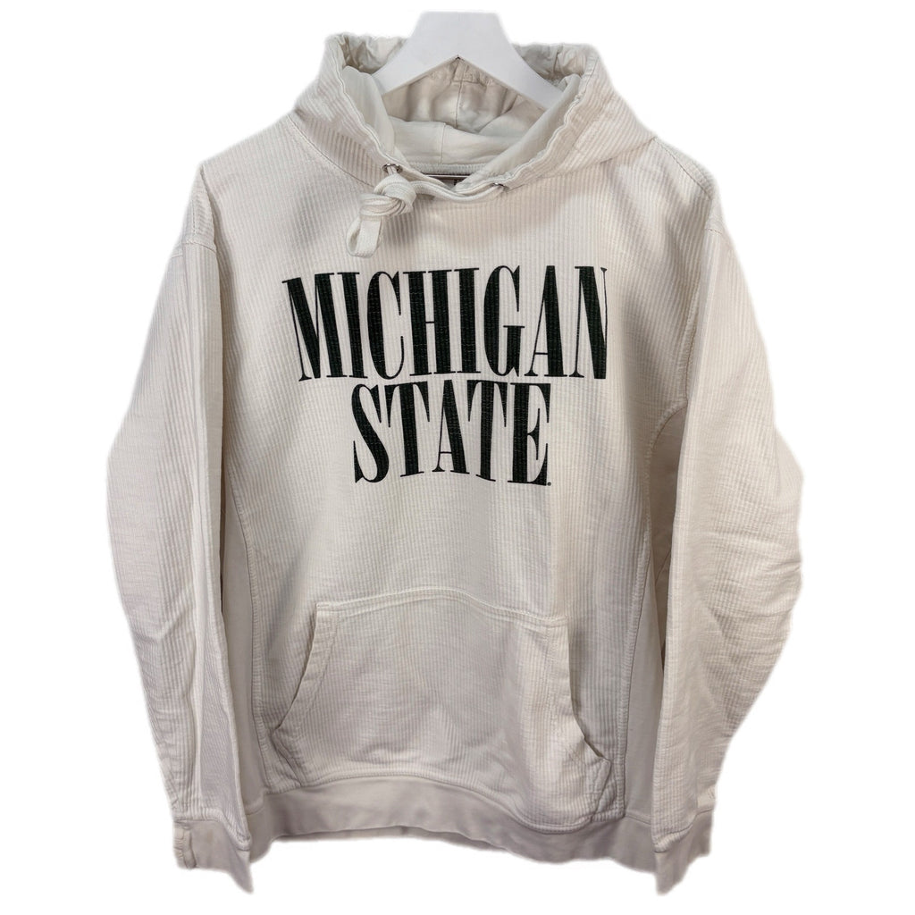 Michigan State Cotton Ribbed Hoodie - Women's Size L