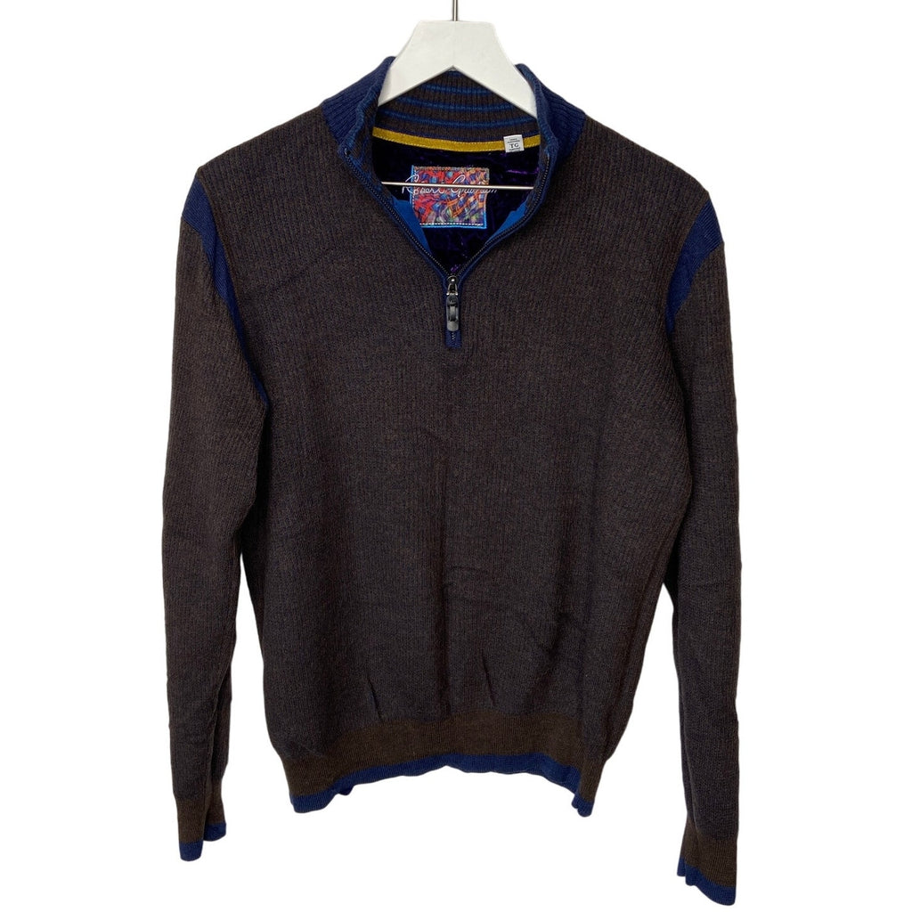 Robert Graham Wool 1/4 Zip Sweater - Men's Size XL