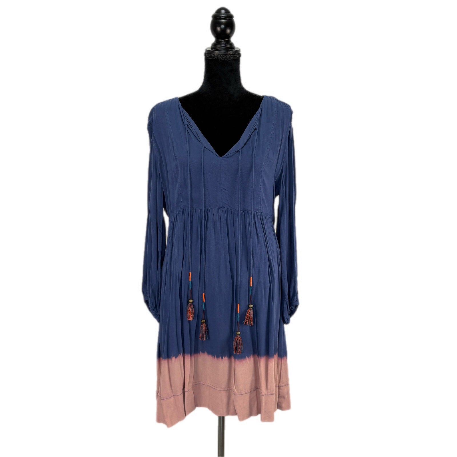 Holding Horses Blue Baby Doll Dress - Women's Size 10