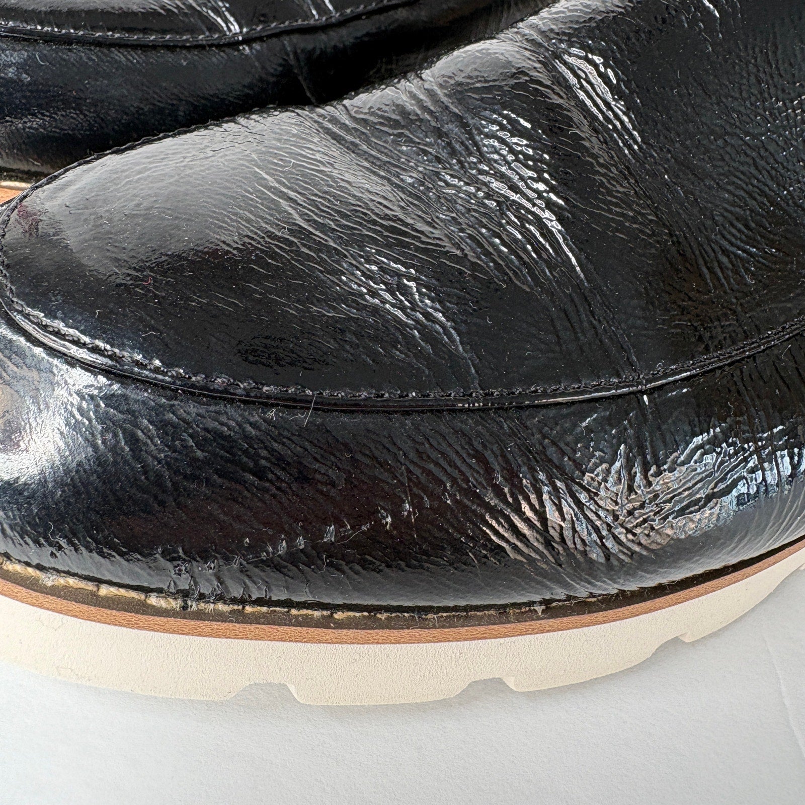 Vionic Kensley Black Patent Leather Slip On Loafers - Women's Size 9