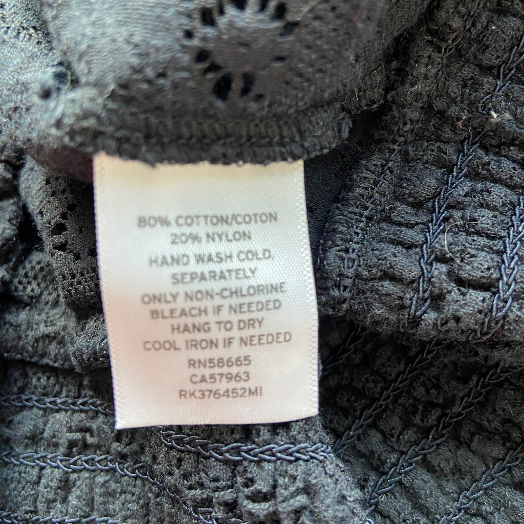 Melrose and Market Sheer Lace Long Sleeve Top - Women's Size S