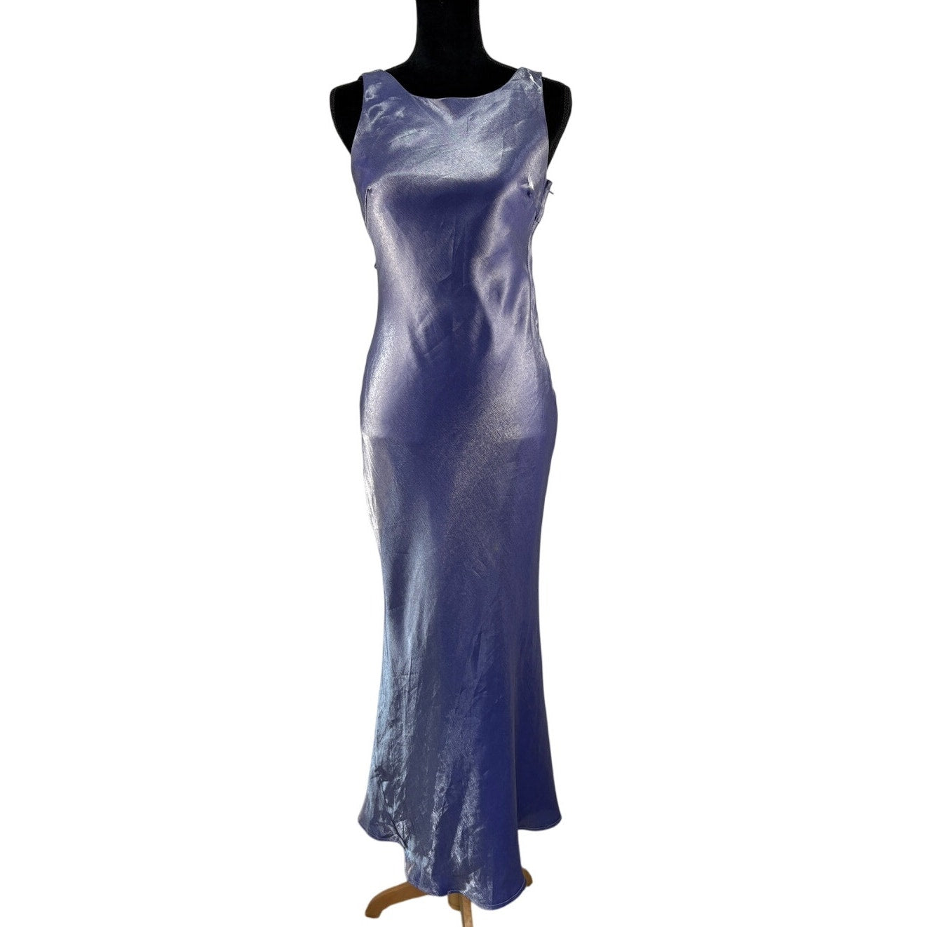American Vintage Purple Iridescent Long Formal Prom Dress - Women's Size 3/4