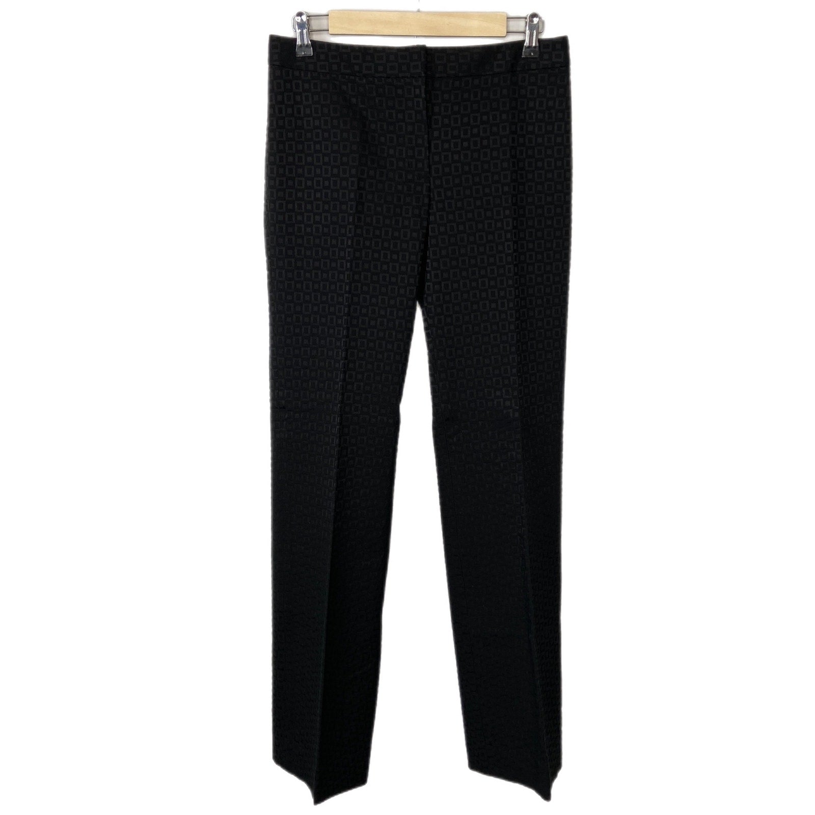 Elie Tahari Black Square Pattern Trousers - Women's Size 6