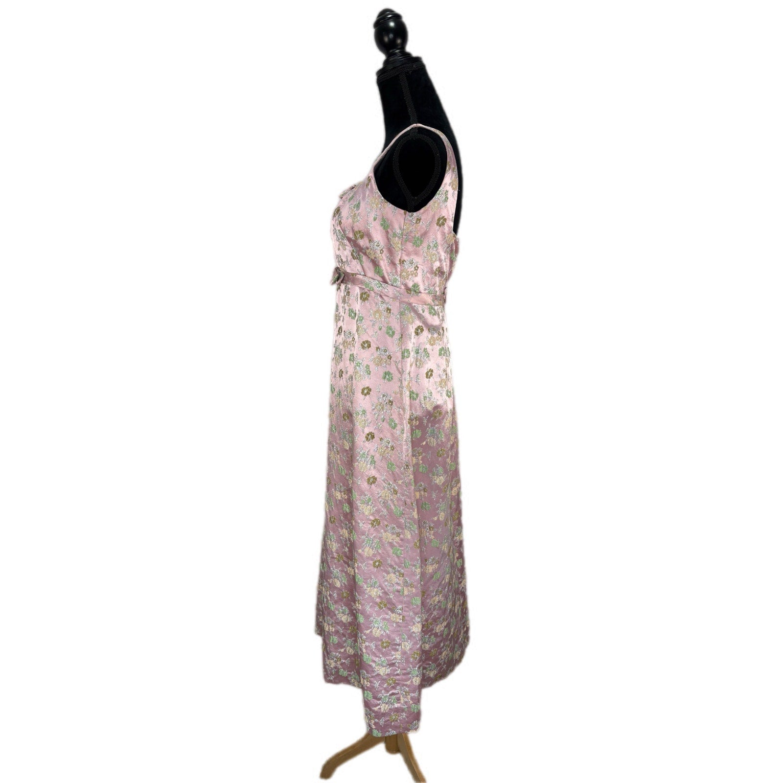 Vintage 60's Florence M. Schmeltzer Pink Floral 2 Piece Dress Set - Women's Size 6