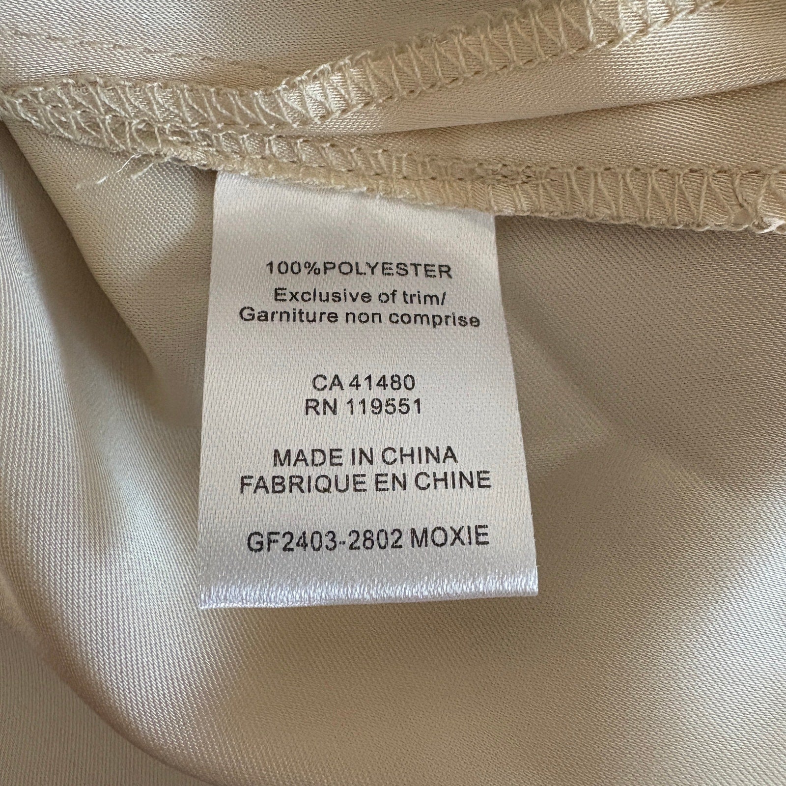 Gentle Fawn Satin Cream Crop Short Sleeve Top NWT - Women's Size L