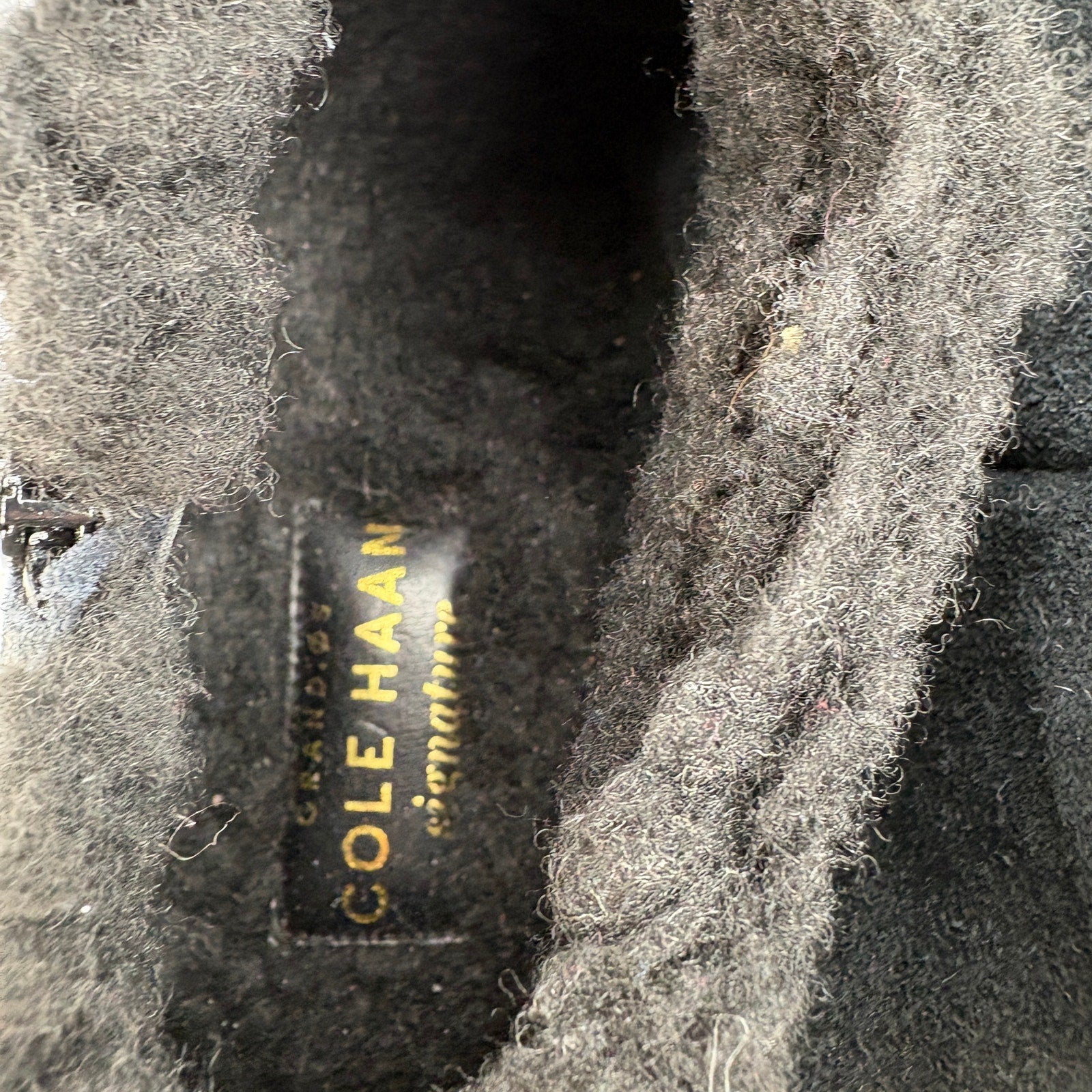 Cole Haan Faux Fur Lined Waterproof Ankle Wedge Booties - Women's Size 10B