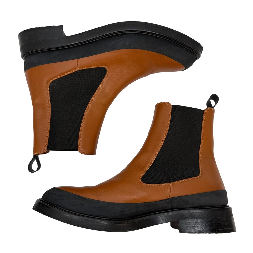 Frame Two Tone Leather Le Holland Chelsea Booties - Women's Size 8.5
