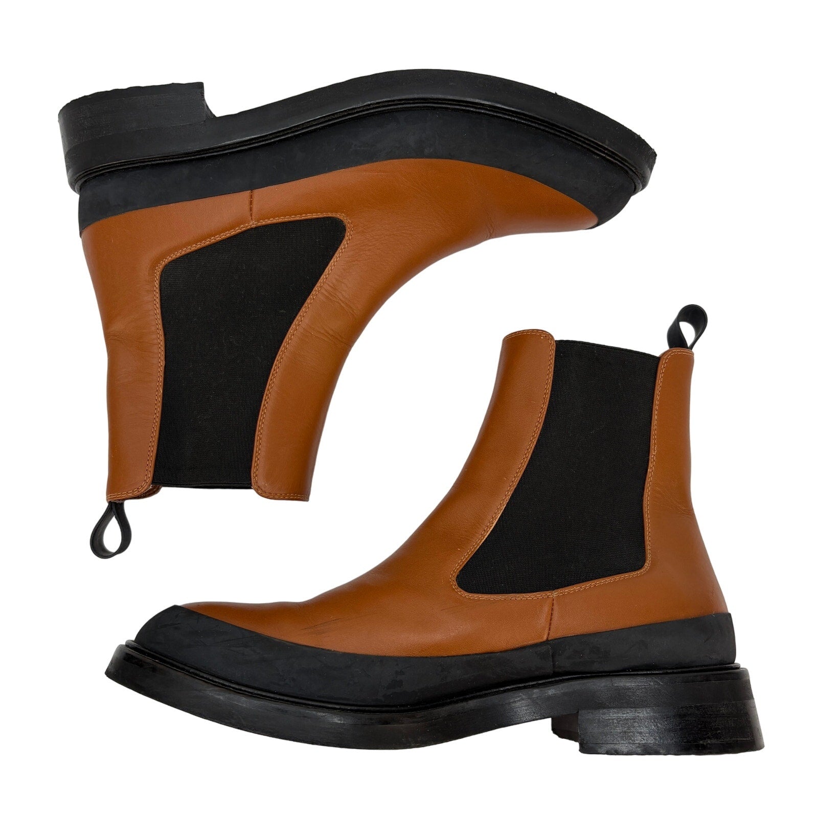 Frame Two Tone Leather Le Holland Chelsea Booties - Women's Size 8.5