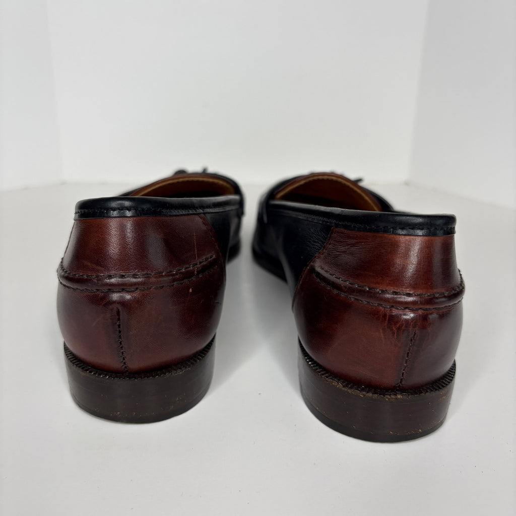 Vintage Cole Haan Leather Tassel Two Tone Loafers - Women's Size 9 Narrow