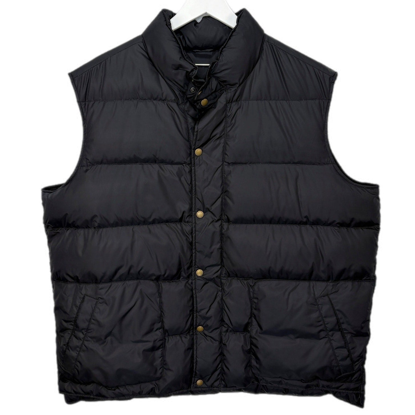 Lands' End Nylon Goose Down Puffer Vest in Black - Men's Size XXL