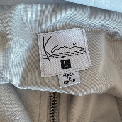 Karl Kani Gray Velour Oversized Zip Up Track Jacket - Women's Size L