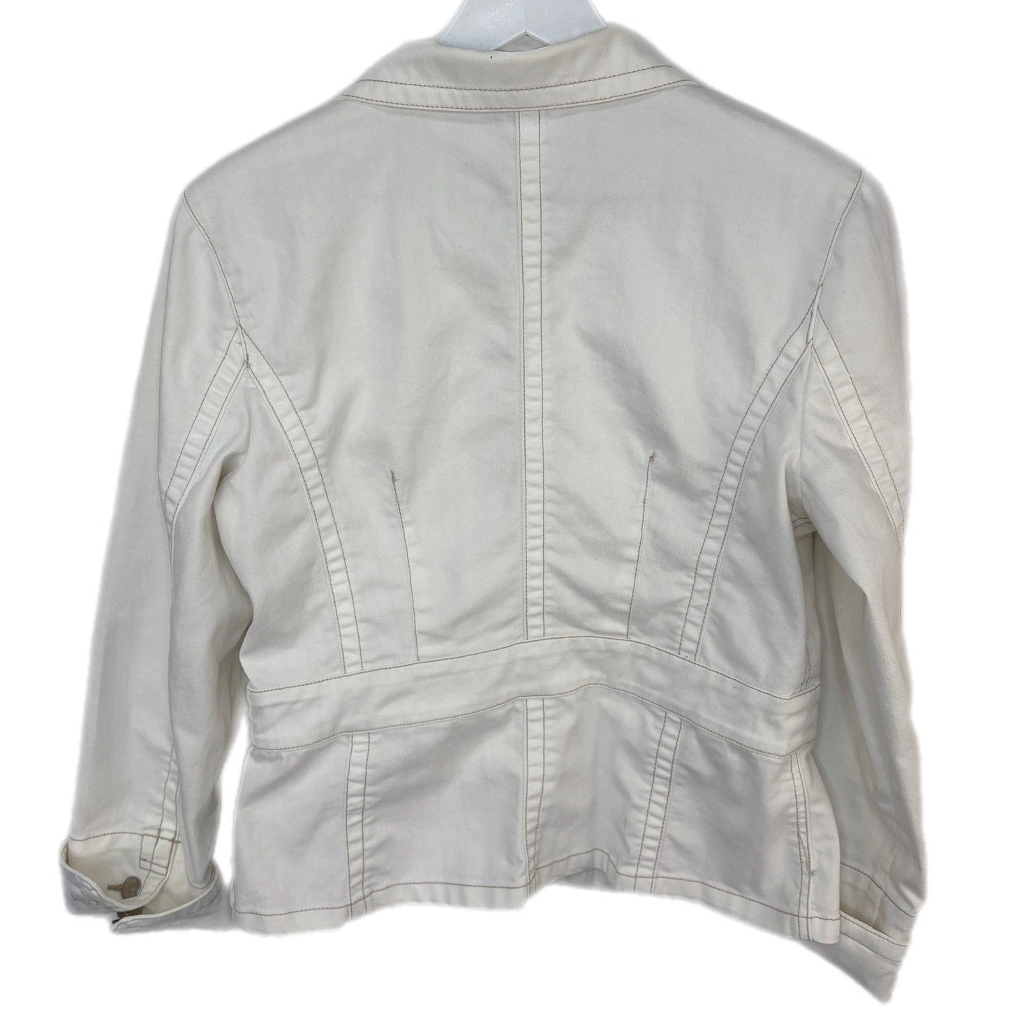 CAbi White Denim Jacket - Women's Size M