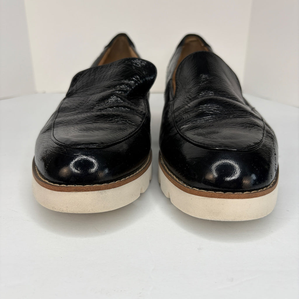 Vionic Kensley Black Patent Leather Slip On Loafers - Women's Size 9