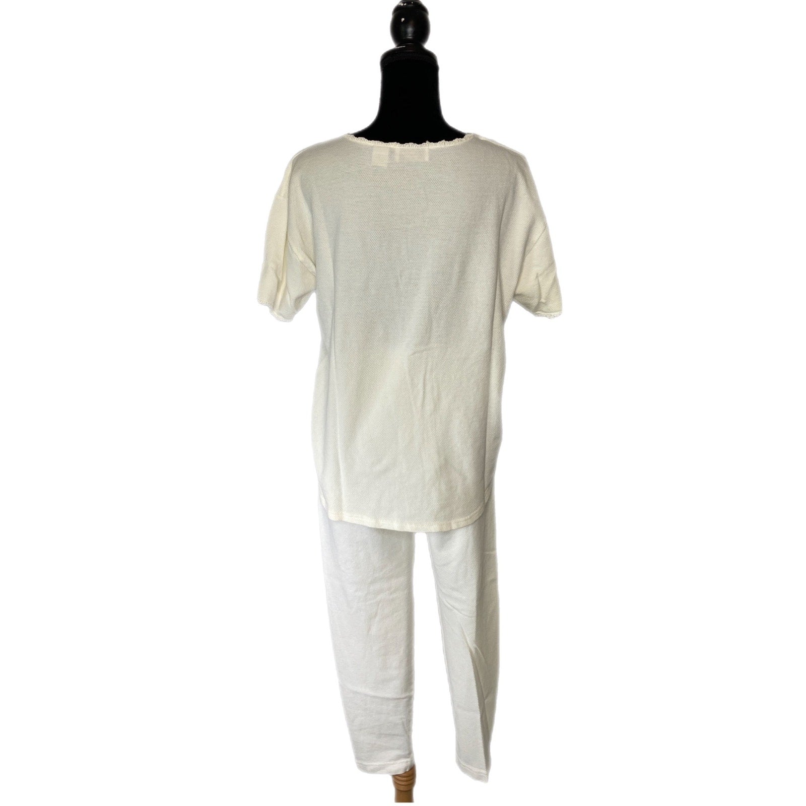 Vintage Gold Label Victoria's Secret Waffle Knit Pajama Set - Women's Size Small