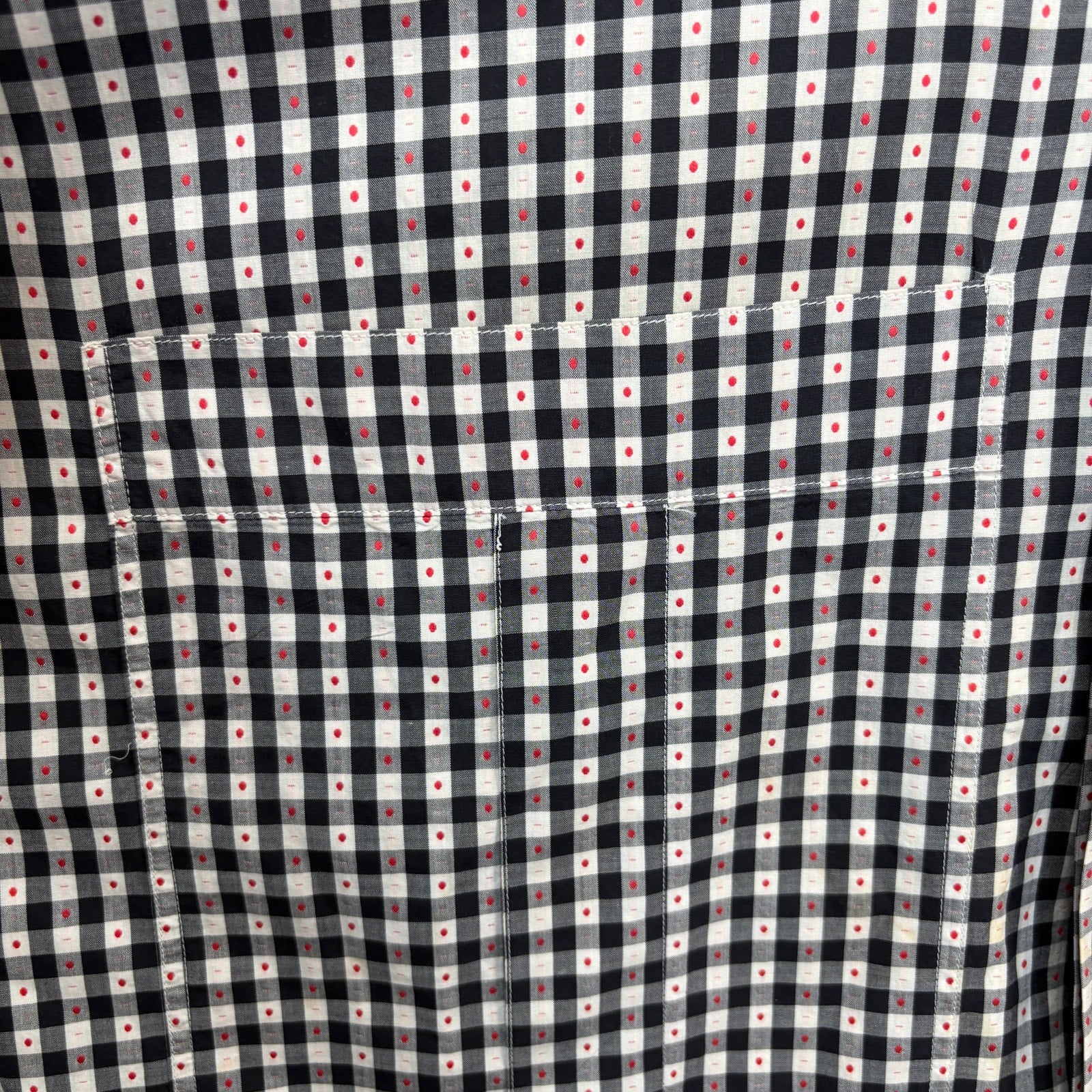 Vintage 80's Rare Gianni Versace Checkered Plaid Button Front Shirt - Men's M