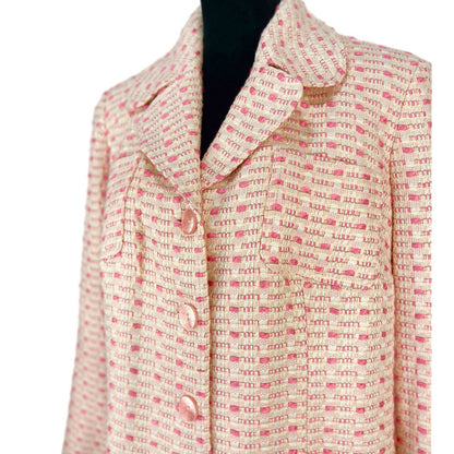 J.G. Hook Pink Textured Patterned Skirt Suit NWT - Women's Size 16W