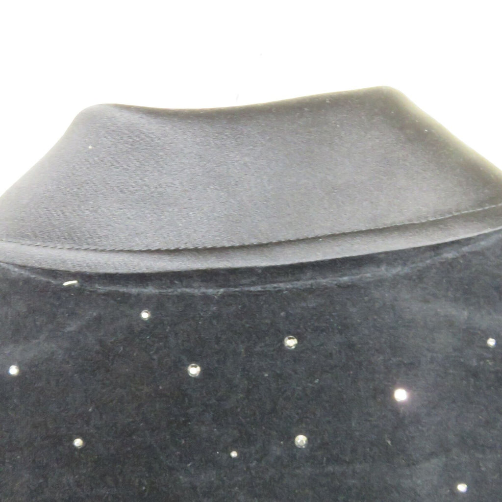 St. John Sport Rhinestone Zip Up Velvet Jacket NWT - Women's L Petite