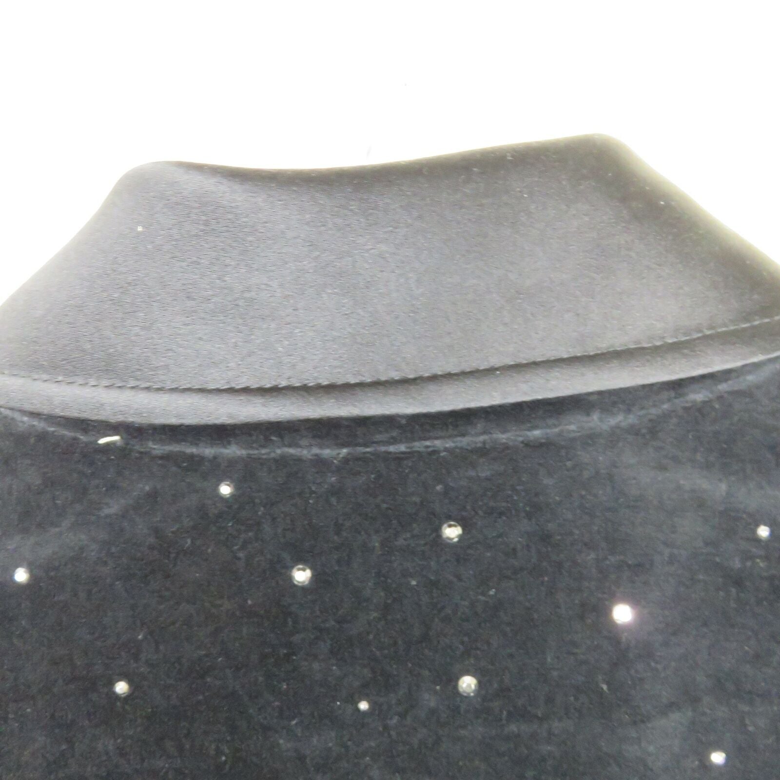 St. John Sport Rhinestone Zip Up Velvet Jacket NWT - Women's L Petite