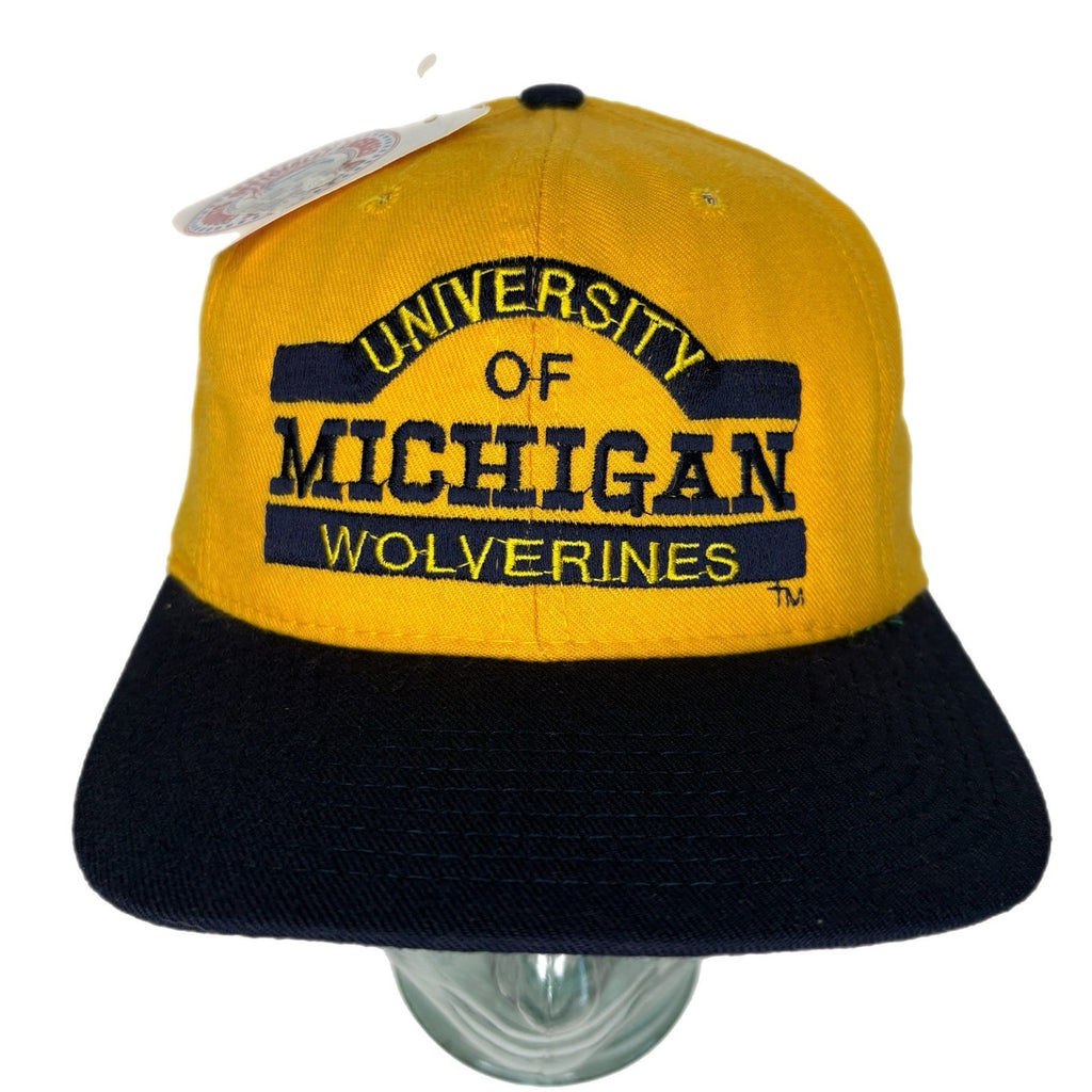 Vintage Insignia Sport University of Michigan Embroidered Mesh Snapback Hat