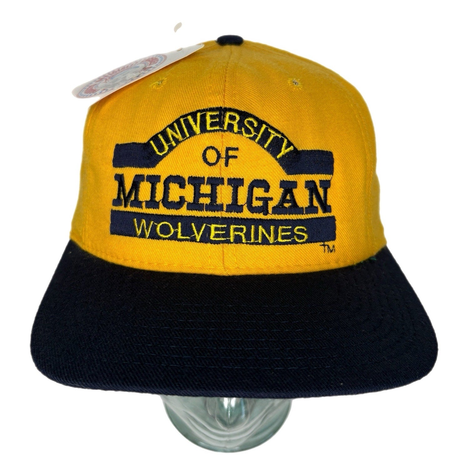 Vintage Insignia Sport University of Michigan Embroidered Mesh Snapback Hat