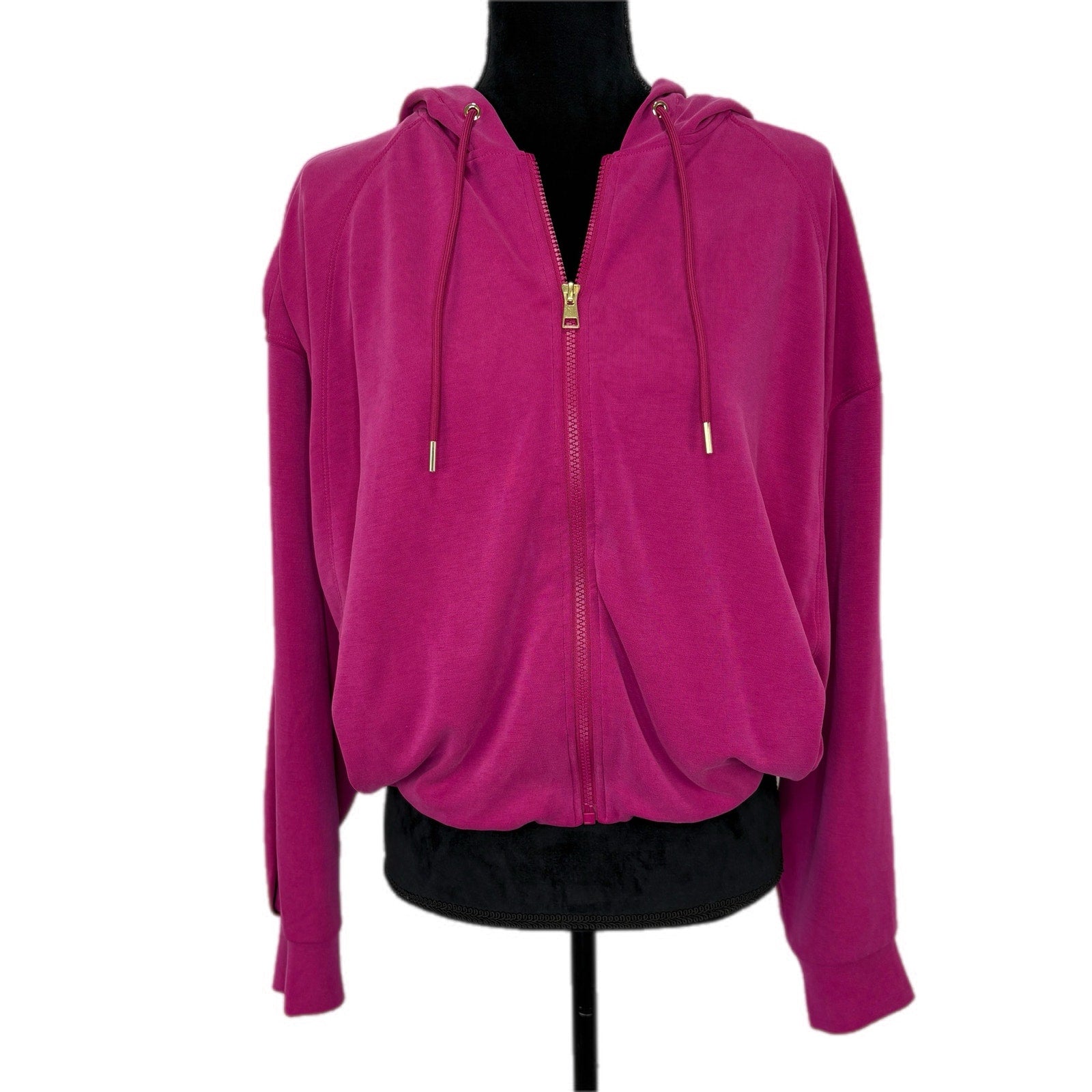 Athleta Alicia Keys Fuchsia Full Zip Athleisure Jacket - Women's Size L